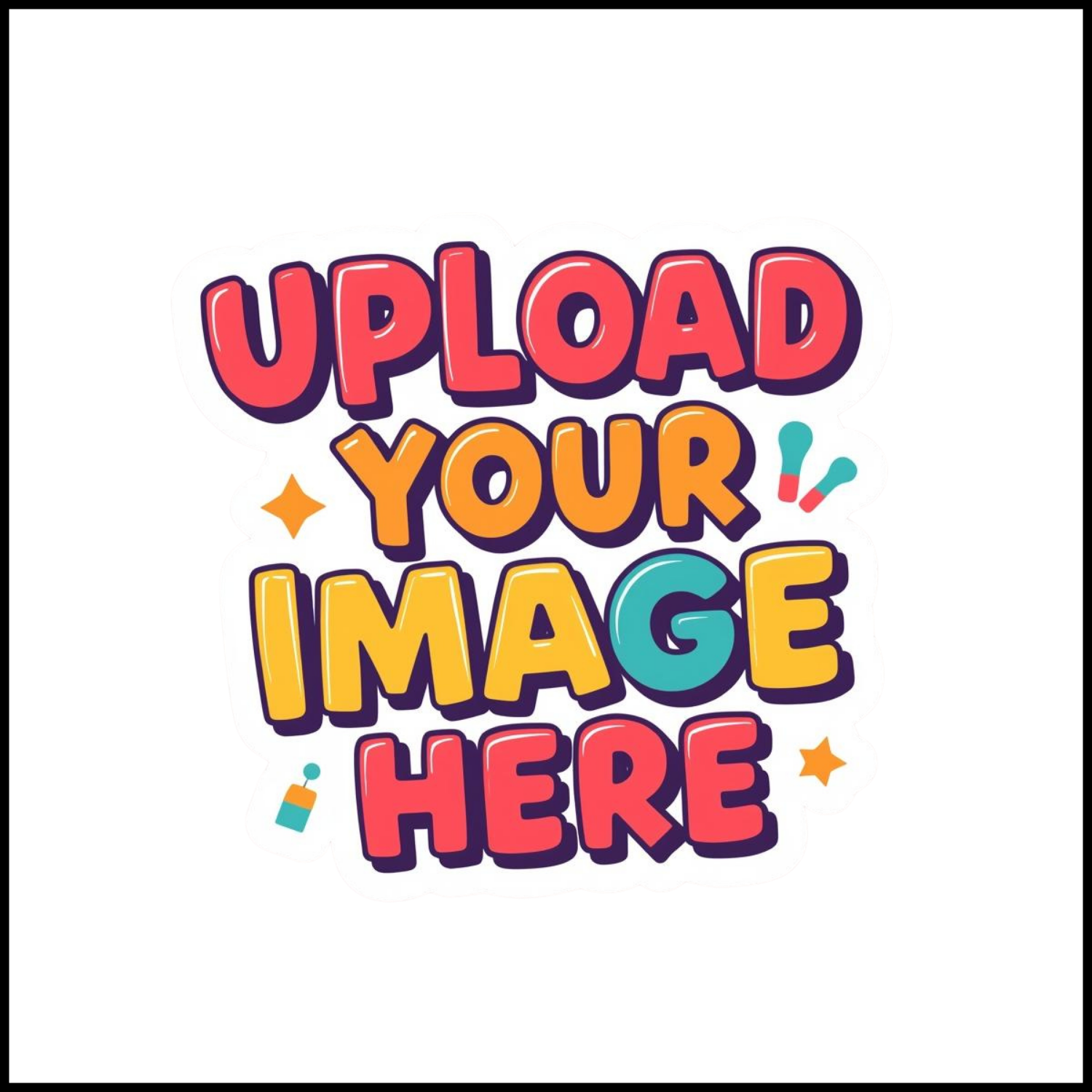 Custom Sticker 2x2 Square